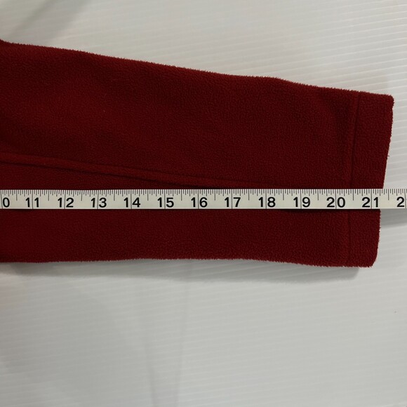 Duluth Trading Fleece Jacket Men's Full Zip Sweater Red Pockets Sz Large - Picture 6 of 10